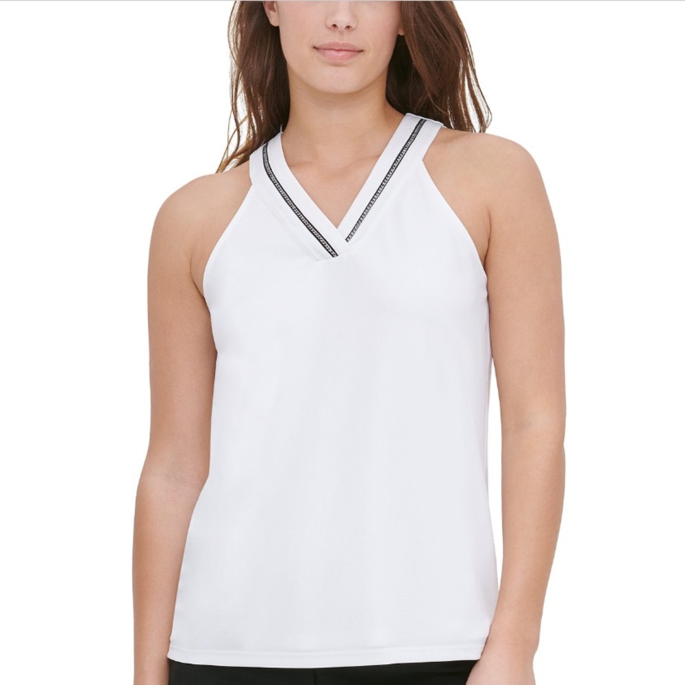 NWT Calvin Klein chain trim sleeveless top XL
